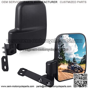UTV General Side Mirror, Folding Side View Mirrors Compatible with 2016-2021 Polaris General 1000 EPS 4 XP Mounts to Pro-Fit Cage with Factory Bolts