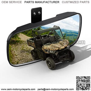 UTV Rear View Mirror Compatible with Polaris Ranger 500 570 900 XP 1000 XP/Crew 2017 2018 2019 2020 2021 2022 2023 Factory Mounting Tab Required