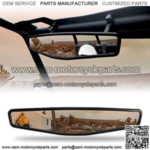 UTV Rear View Mirror, SUNPIE RZR Center UTV Mirror for 1.5"-2" Roll Bar Mount Compatible with Polaris RZR, Arctic Cat Wildcat, Honda Talon Pioneer, CFMOTO, Kawasaki Mule/Teryx