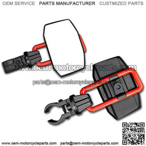 UTV Side Mirrors for 1.65"-2" Roll Cage, Aluminum Solid Bracket,2022 New UTV Mirrors,Adjustable Satisfactory Viewing Angle Compatible with Polaris RZR,Can Am,Kawasaki Mule,Honda Pioneer SXS