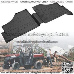 UTV Floor Mats Compatible with Ranger SP 570, TPE Mat Anti-Slip Front Floor Liner Compatible with Polaris Ranger Ranger SP 570 / Crew SP 570 2022 2023 Accessories (1PCS, Replace #2889186)