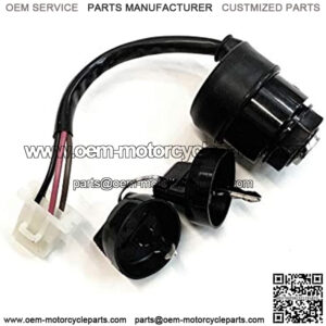 Ignition Key Switch Assembly with Keys for Yamaha G14 Golf Carts - JN3-82510-00-00