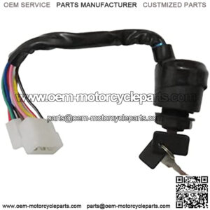 Ignition Key Switch for Yamaha Gas G1 Golf Cart 1978-1989 J17-82508-20-00 J10-82508-20