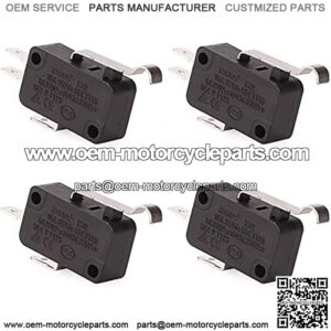 4 Pack Golf Cart Micro Switch 2 & 3 Prong for Club Car DS Precedent OEM # 1014807,1014240, 1014805
