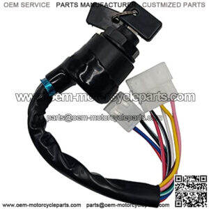 Ignition Switch with Keys J17-82508-20 J10-82508-20 Compatible with Yamaha Golf Cart G1 2-Cycle Gas Models 1979 1980 1981 1982 1983 1984 1985 1986 1987 1988 1989