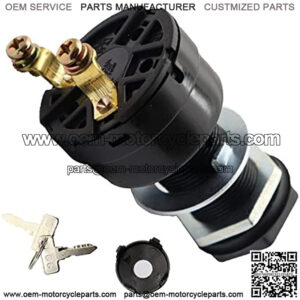 Ignition Key Switch with Keys Compatible with Club Car DS Electric 1996 Up Replace 101826201 36/48 Volts 1996-Up