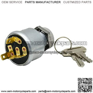 Key Ignition Switch 33639-G01 33639G01 33639G03 Replacement for EZGO Key Starter 4 Terminal 81+ Gas Electric
