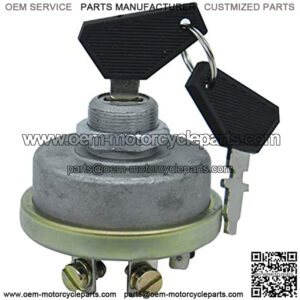 Ignition Switch TX10953 791618 5118433 with 2 Keys Compatible with Long Tractor 300DTC 445DT 550DT 560DT 2360 2460 2610 Compatible with White Oliver 1265 1270 1355 1365 1370 1470 2-50 2-60