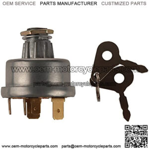 3107556R1, K203992 Ignition Switch with 3 Position 6 Terminals 2 Keys, Backhoe Loader,Tractor,Trailer, Agriculture,Plant Appli
