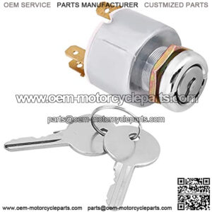 Ignition Switch, 12V Universal Car Tractor Marine 3 Position Boat ON Off Start Ignition Starter Switches Waterproof Controls W/ 2 Keys SPB501