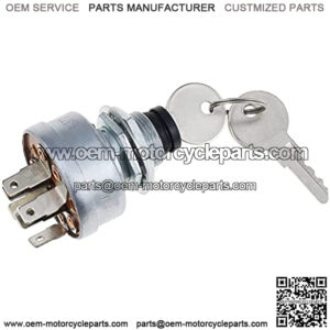 TCA22740 AM101561 TCA15075 Starter Ignition Switch Compatible with John Deere Tractor Lawn Mower 130 160 165 170 175 180 185 240 245 260 265 285 320 500 737 F 910 912 915 925 930 X700