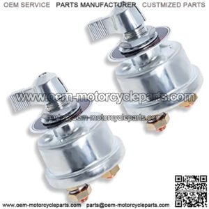 High Current Battery Disconnect Switch 12v-48v Battery Power Cut Isolator Kill Switch 200A Battery Switch for Truck Car Vehicle RV and Marine with Face Plate