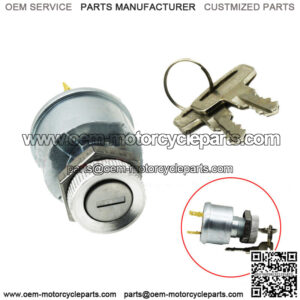 Fit Ezgo Golf Cart Key Switch 2 Terminal 1981 &Up Gas-Electric Ignition Switch