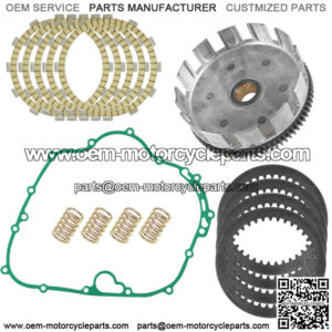 Clutch Basket and Friction Plates Kit for Kawasaki Bayou 300 KLF300-A/B 1986-04