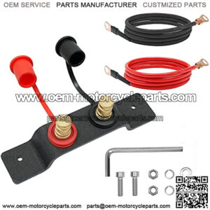 Remote Battery Jump Post Battery Charging Jumper Terminals Relocation Kit Compatible with UTV ATV Car Trucks RV Tractor Boat Can-Am X3 Accessories