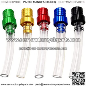 Taiss 5PCS Motorcycle Gas Cap Gas Fuel Tank Cap Vent, Breathing Tube Hose Two-Way Fuel-Saving Breather Cap, Suitable For All Off-Road Motorcycles, ATVs.F-008-5S-5P