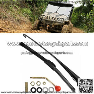 UTV Hand Operated Windshield Wiper Hisun Accessories Fits for All Hisun Massimo,Axis,Cub Cadet,Coleman,Compatible with Yamaha,CFMOTO,Polaris Ranger,Polaris RZR