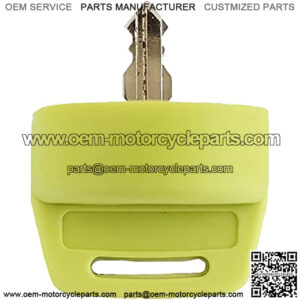 Ignition Switch Key Cover Compatible with Polaris General Ranger Sportsman Quad RZR 570 800 900 XP1000 Yamaha G9 G14 G16 G22 G29 Golf Cart Key (Green)