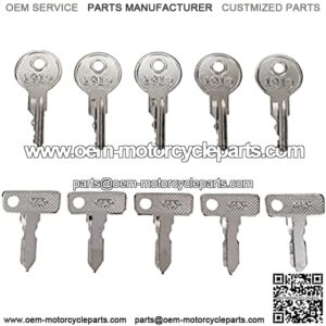 AIVWUMOT Universal Ignition Keys Fit for Golf Cart EZGO 5Pcs Club Car 5Pcs E-Z-GO Gas and Electric AM10079 17063-G1 1919
