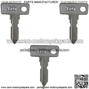 Ignition Key 1920 1012505 AM10079 3PCS for 1982-Up Club Car Ds 2004-Up Club Car Precedent Gas & Electric Golf Carts