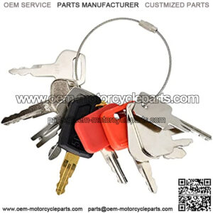 10 Heavy Construction Equipment Ignition Keys Sets 5P-8500 D250 166 Compatible with John Deere Compatible with Hitachi Excavator Compatible with Caterpillar Compatible with Case Equipment