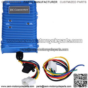 Golf Cart Voltage Reducer 30 Amp, 36V 48V to 12V DC Converter with 360 Watt Dual Power Source for Club Car EZGO Yamaha