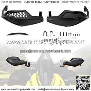 A & UTV PRO ATV Handguard Wind Deflectors With Mount Bracket Kit for Can Am Outlander 450 500 570 850 1000 MAX Renegade XMR 2013-2022, Hand Guard Accessories, Replace OEM #715001706+715001378