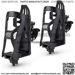 ATV Cup Holder, A Pair Upgraded Motorcycle Drink Holders Bike Water Bottle Holder Speaker Mount with 0.6"-1.56" Metal Clamp for ATV Motorcycle Bike Boat Stroller Walker Scooter Golf Cart