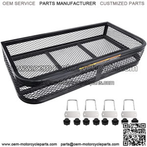 ATV Front Cargo Basket, Luggage Carrier Rack, Heavy-Duty Steel, 36" 2. x 17.7" w. x 6.49" h
