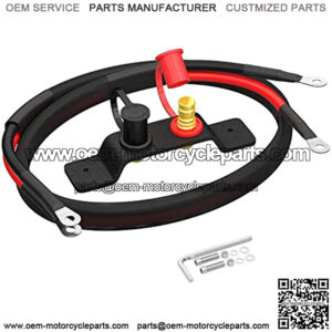 Remote Battery Terminals Heavy Duty Battery Relocation Kit with Bracket Cable Battery Remote Terminal Jumper Post for Car Can-Am X3 UTV ATV