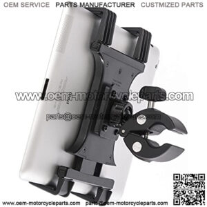 Universal Tablet Holder Compatible with Stationary Bicycle, Treadmill, Elliptical, Spin Bike, Microphone Stand, and Indoor Exercise Equipment - Compatible All Tablets Including iPad