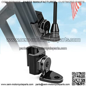 UTV Flag Whip Light Mount Adjustable Whip Mounting Bracket Compatible with Polaris Ranger General Can am Defender Commander 2021+ Maverick Trail/ Sport Work for Pro fit Cage Only