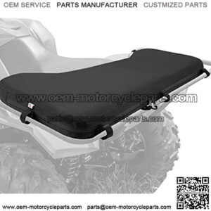 ATV Rack Pad, Four Wheeler Rack Seat Cushion for Passenger Comapatible with Fourtrax Foreman Rancher Kawasaki Brute Force Recon, Black