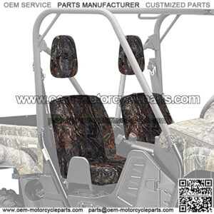 UTV Camo Bucket Seat Cover with Back Seat Cover Compatible with 450 660 700 2004-2021