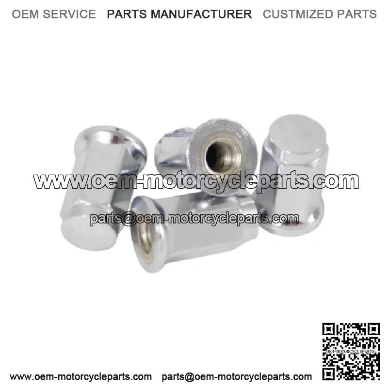 4 pack of NEW ITP Chrome Flat Base 10mm x 1.25 Lug Nut Parts ATV & UTV 10x1.25