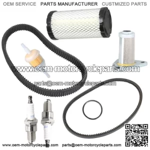 Tune Up Kit with Drive/Starter Timing Belt for EZGO TXT 1996+ 295/350cc Golf Cart