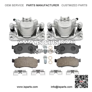 Front Left & Right Brake Calipers with Ceramic Pads for Honda Pioneer 700 / 500 / 520
