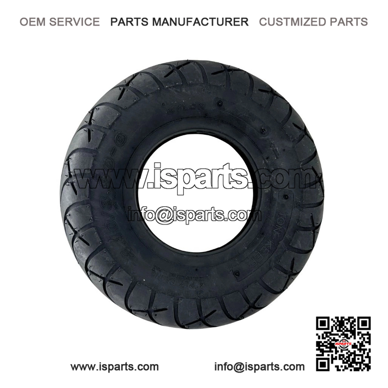 410/350-6 Universal Street Tire for Smooth-Riding Urban and Highway Vehicles