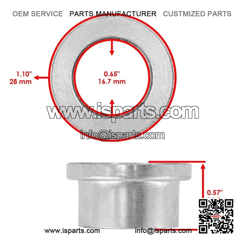 Rear Knuckle Bushings Set for Yamaha Grizzly 660 YFM660 (2002-2008) - 90381-17067-00 - Image 2