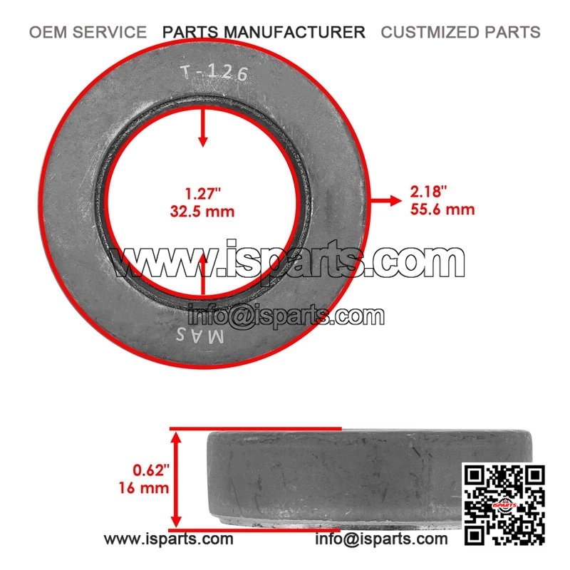Spindle King Pin Repair Kit for Ford Tractors 445, 545, 555, 655, 4500, 5610, 6610 ?C Part #DEPN3115A - Image 3