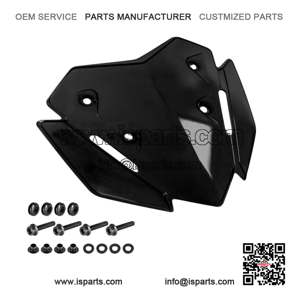 Black Sports Windshield Deflector for Yamaha XMAX 125/250/300 (2023-2024)