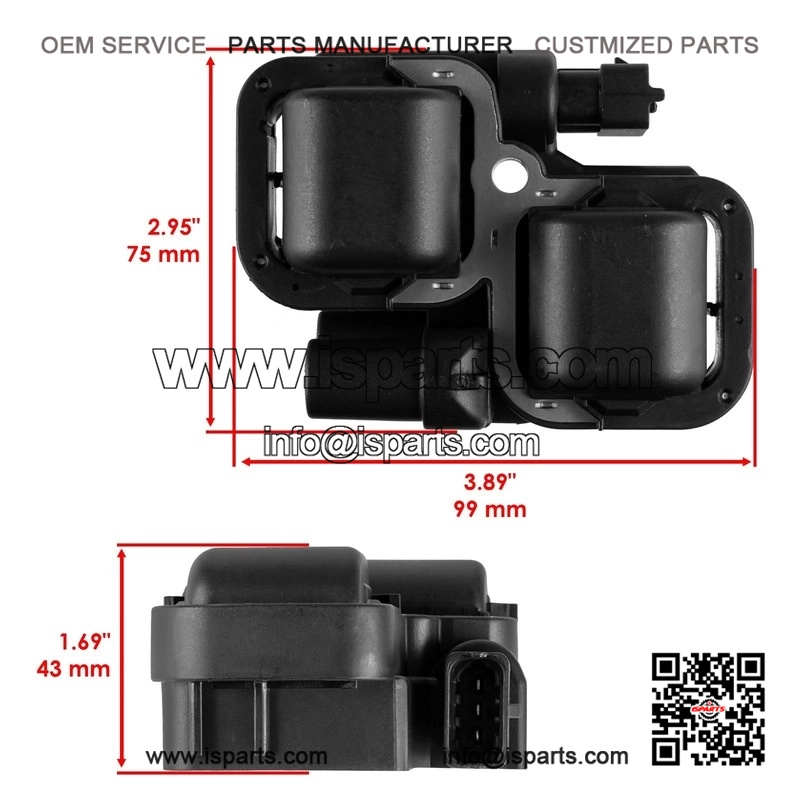Ignition Coil & Spark Plug Wire Set for Polaris Ranger 1000 Premium (2022-2024) - Part #2876049 - Image 2
