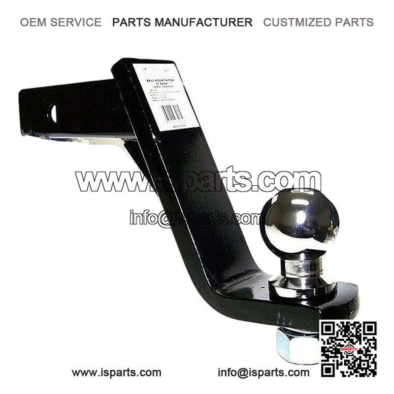 8" Drop Hitch for 2" Receiver with 1-7/8" Ball Set - Heavy Duty Trailer Ball Mount