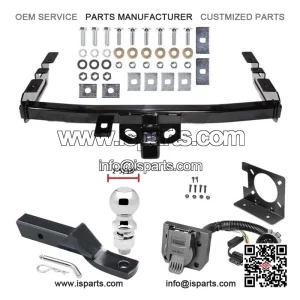 Complete Trailer Hitch Package with 7-Way Wiring for 1999-2007 Silverado/Sierra 1500HD/2500