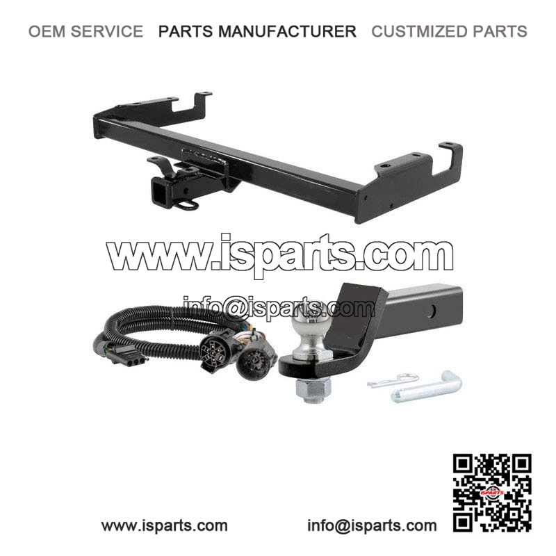 10K 2" Trailer Hitch for 2001-2002 Chevy Silverado 2500HD - 4-Pin Wiring, 1-7/8" Ball, 8' Bed