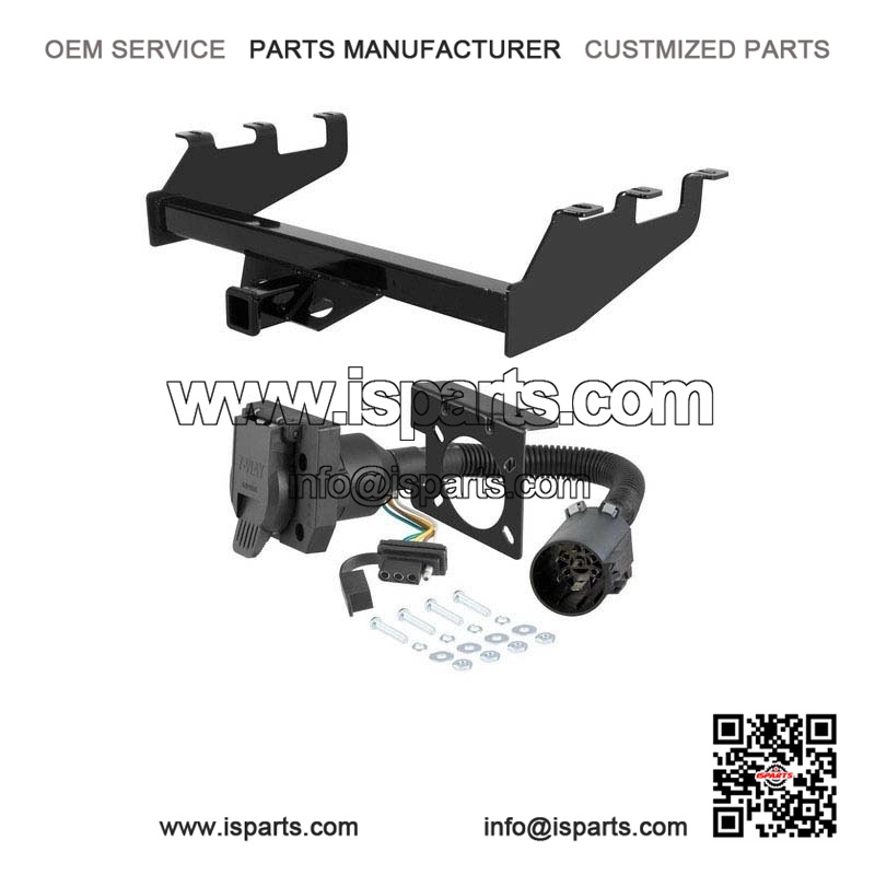 2001-2002 Chevy Silverado 1500HD Trailer Hitch with 7-Pin Wiring ?C Fits 10" Bumper ?C Tommy Gate Compatible ?C Brand