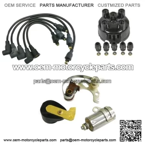 For Massey Ferguson TE20, TEA20 ÿ Distributor Tune Up Kit with Condenser and Rotor, Fits Lucas