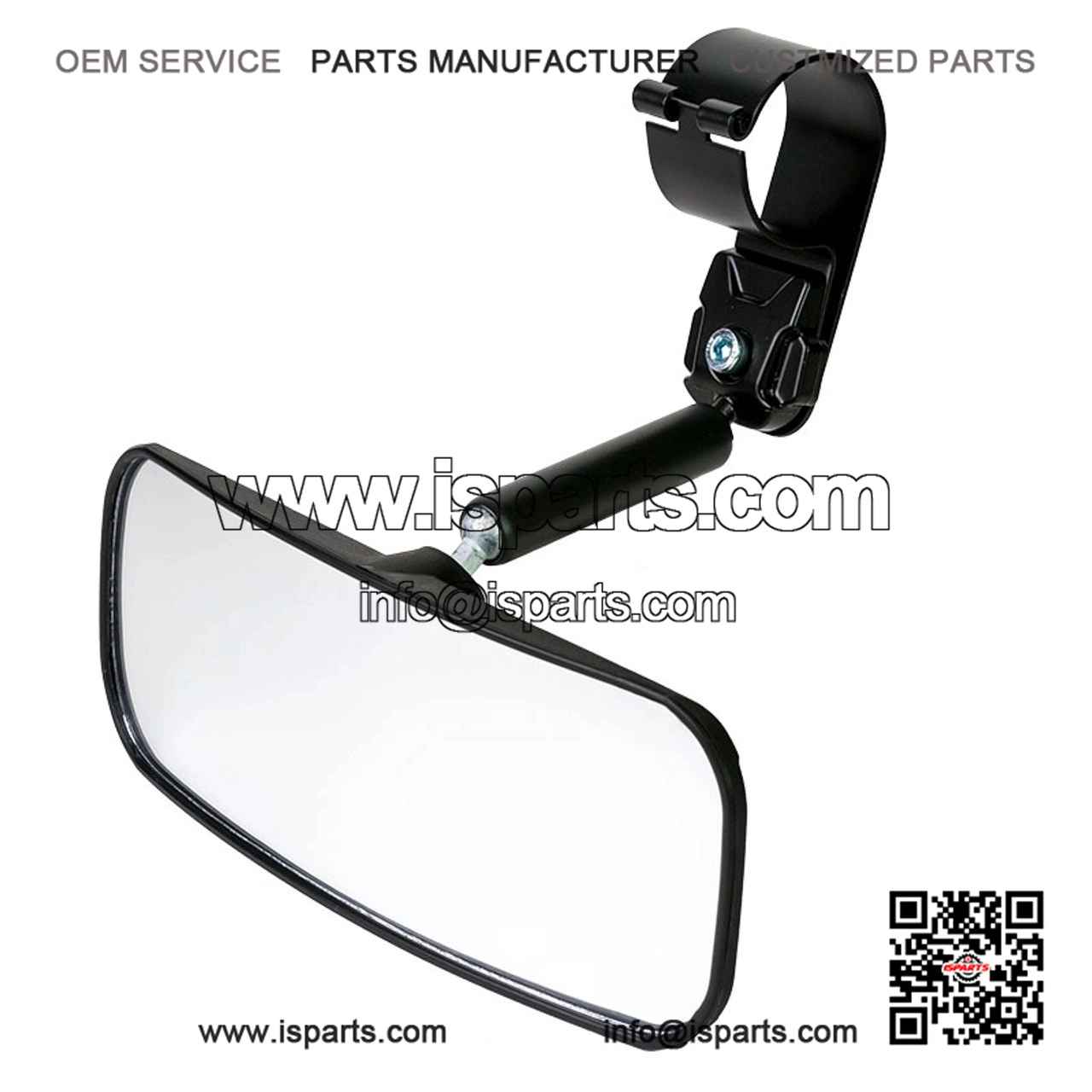 1.75-Inch Round Tube Automotive Style Rearview Mirror for Pioneer UTVs
