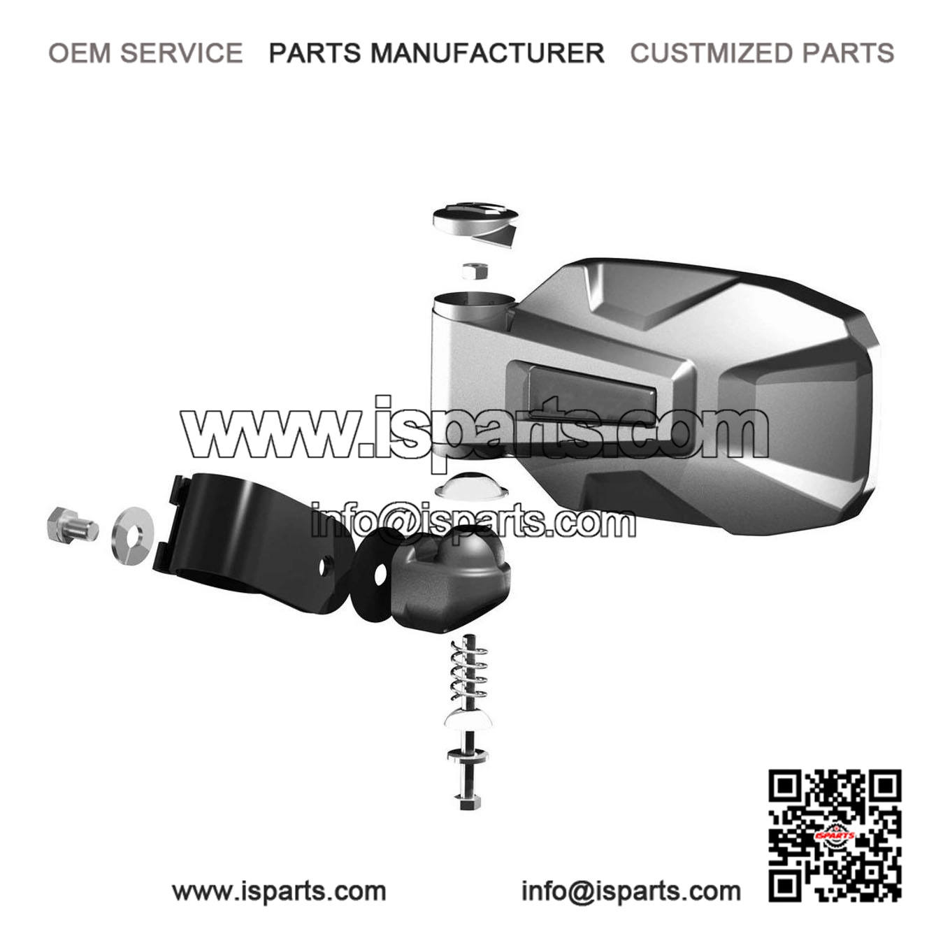 Side Mirrors Compatible with Polaris RZR Turbo R - Image 3