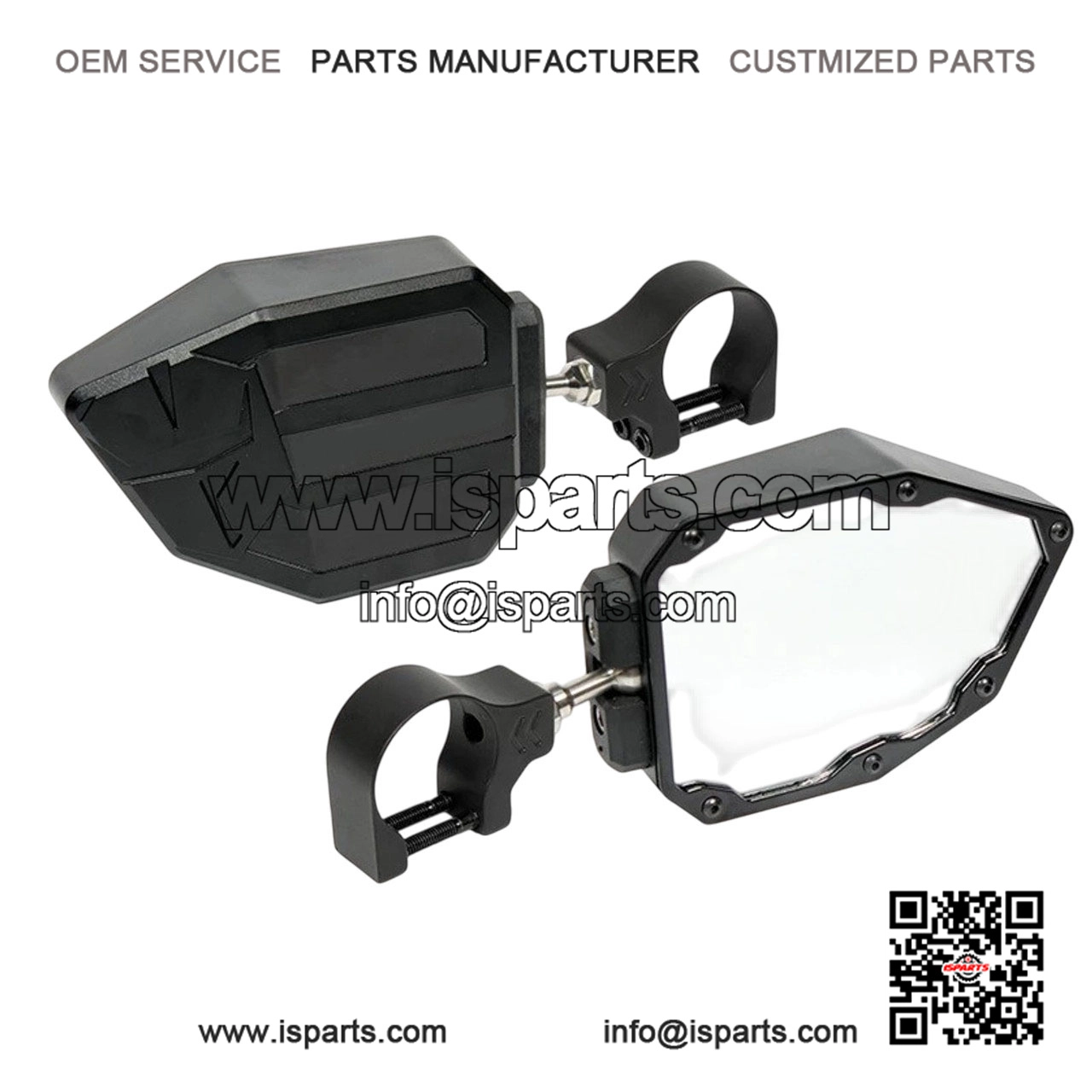 Side View Mirrors with 1.75" inch Clamp for Honda Pioneer/Talon
